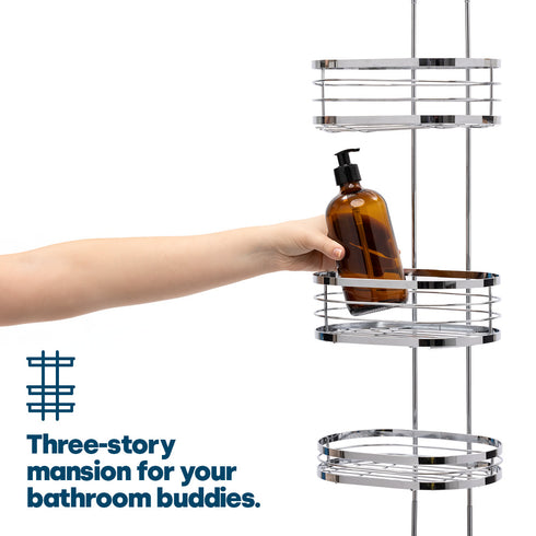 Over Shower Hanging Rack - Chrome